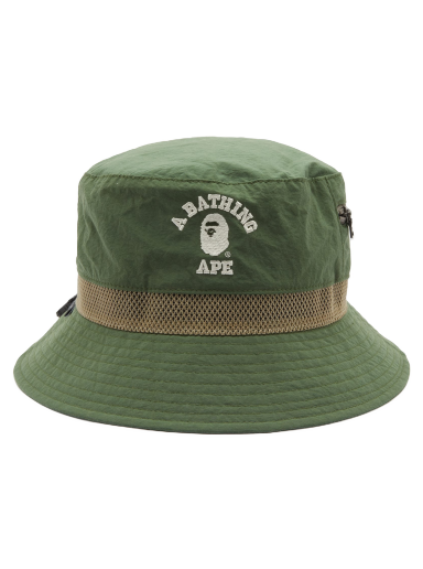 Colour Blocking Bucket Hat Green