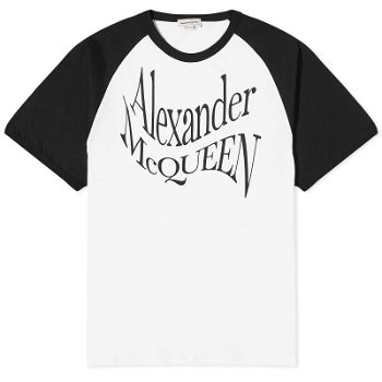 Alexander McQueen Warper Logo T-Shirt 781983-QTAA8-0909