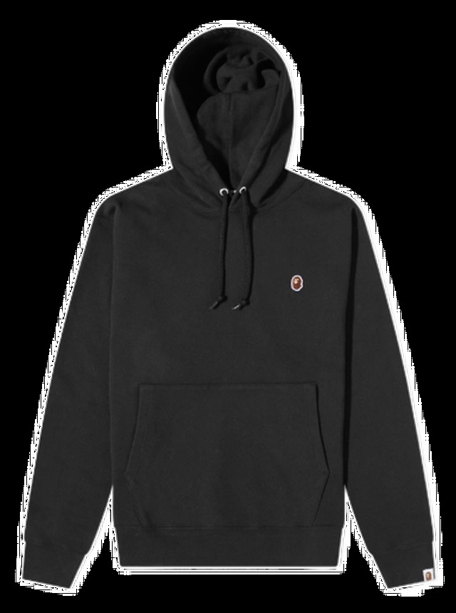 Ape Head One Point Relaxed Fit Pullover Hoodie Black
