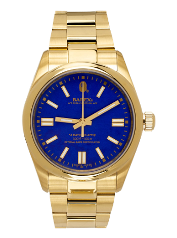 BAPE Type 7 Watch "Gold & Blue" 0ZXWHM187003J