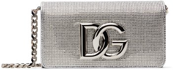 Dolce & Gabbana Silver Small DG Bag BB7170 AN241