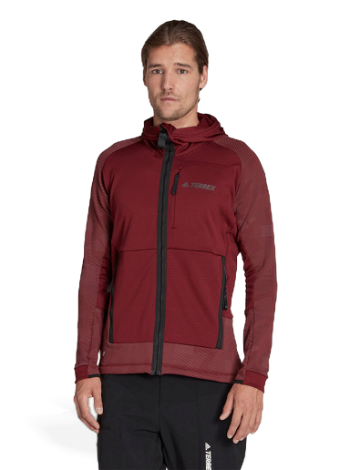 adidas Originals Terrex Tech Flooce Hooded Hiking Fleece Jacket HH9222