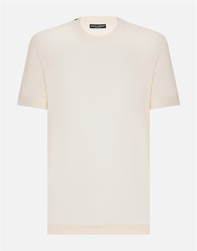 Short-sleeved Silk T-shirt