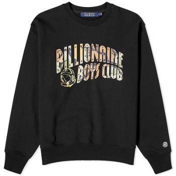 BILLIONAIRE BOYS CLUB Camo Arch Logo Sweatshirt B24122-BLK