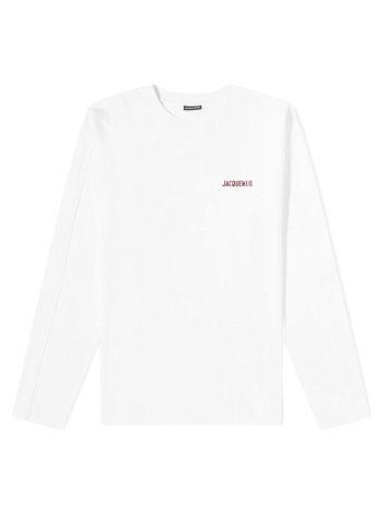 Jacquemus Pavane Logo Long Sleeve T-Shirt White Jelly Print 23H236JS190-2102-1FU