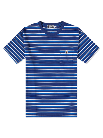 BAPE Striped One Point T-Shirt Blue 001CSJ301002M-BLU