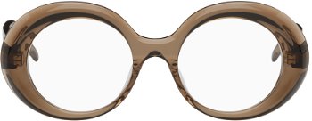 Loewe Brown Oversized Oval Glasses LW50046IW49045