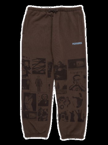 Pleasures Choices Sweatpants Brown P23SP041-BROWN