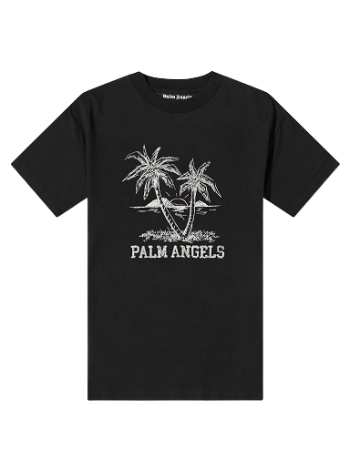 Palm Angels Sunset Palms Logo Tee PMAA001S22JER0141001