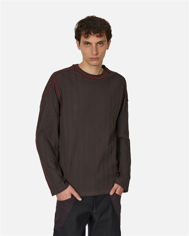 Boxed Pullover Rib Shale Brown