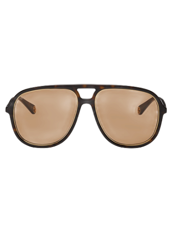 Gucci Tortoiseshell Navigator Sunglasses GG1077S