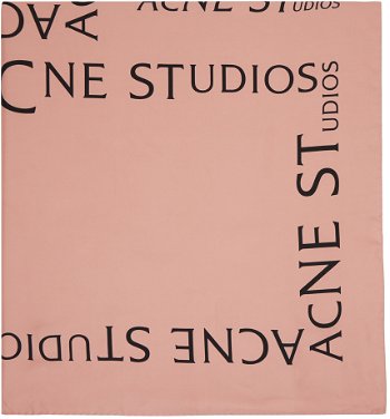 Acne Studios Pink Logo Scarf CA0249-