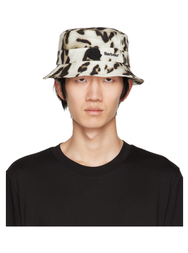 Genius Barbour Leopard Print Waxed Bucket Hat