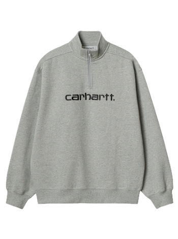 Carhartt WIP Script Half Zip Sweatshirt "Grey Heather / Black" A232037_00K_XX