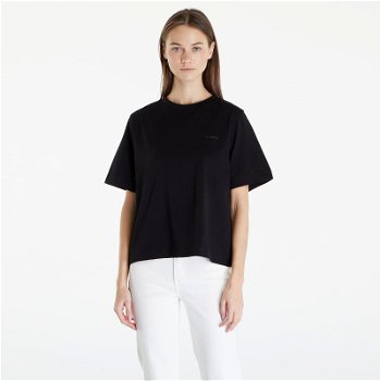 Queens Essential T-Shirt With Tonal Print Black QNS_001