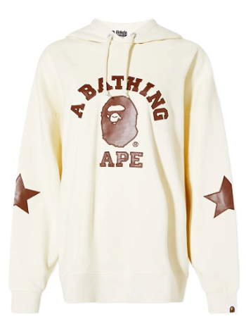 BAPE Patched Oversized Pullover Hoody 001PPH802505L-IVR