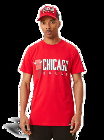 NEW ERA CHICAGO BULLS NBA TEAM LOGO MESH OVERSIZED T-SHIRT BLACK 60357112