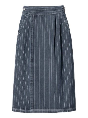 Carhartt WIP Orlean Stripe Skirt "Blue / White stone washed" I033015_1XY_06