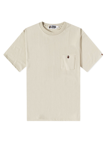 BAPE One Point Pocket T-Shirt Beige 001CSJ301016M-BGE