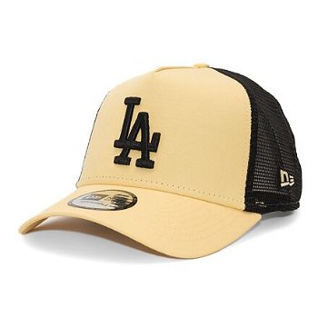 New Era 9FORTY A-Frame Trucker MLB League Essential Los Angeles Dodgers Pineapple / Black  One Size 60435249
