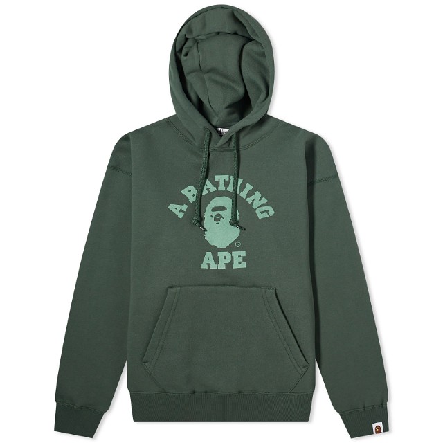 A Bathing Ape College Pullover Hoodie Green