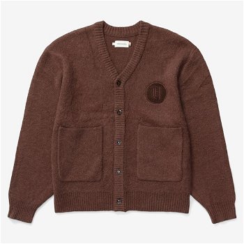 Honor The Gift Stamped Patch Cardigan HTG230350-BRN