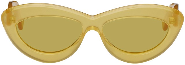 Yellow Cat-Eye Sunglasses