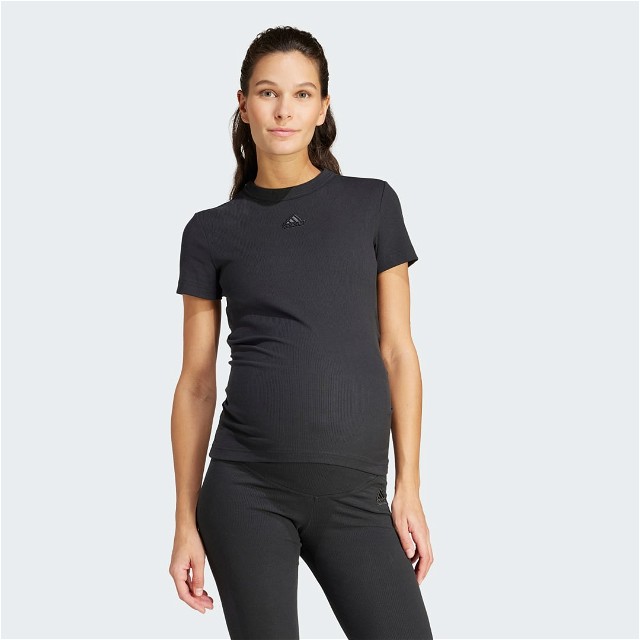 adidas Sportswear Ribbed Fitted T-Shirt (Maternity)