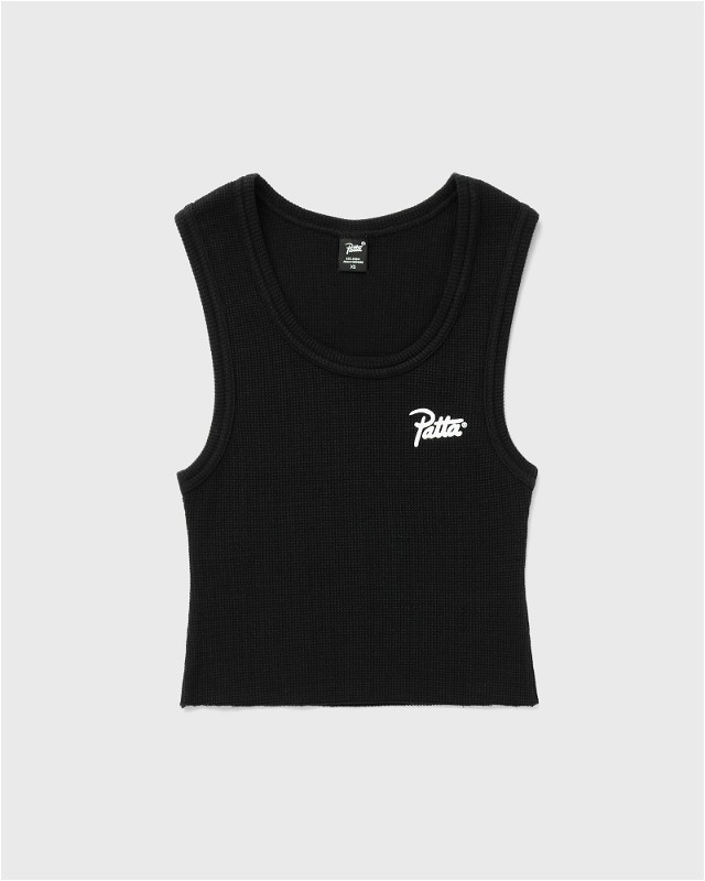 Cropped Waffle Tank Top
