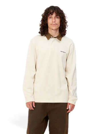 Carhartt WIP L/S Cord Rugby Polo "Natural / H Brown / Black" I028289_1TH_XX