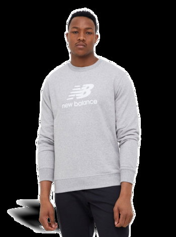 New Balance Essentials Stacked Logo French Terry Crewneck MT31538AG