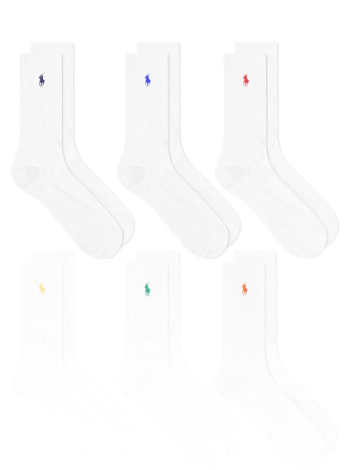 Polo by Ralph Lauren Multicoloured PP Sports Sock - 6 Pack 449799740002