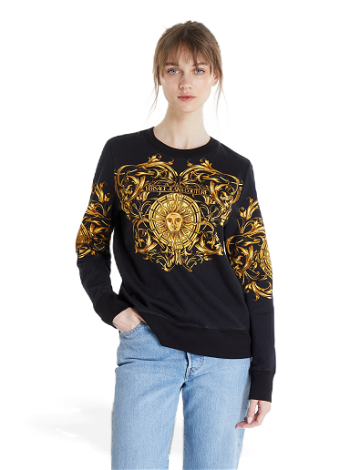 Versace Couture Felpa Panel Baroque Sun Sweatshirt 72HAI3A9FS032G89