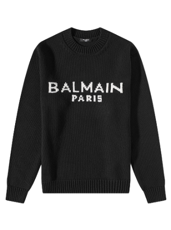 Balmain Merino Logo Crew Knit BH1KD000KC88-EAB