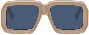 Loewe Beige Paula's Ibiza Diving Mask Sunglasses LW40064U@5657V
