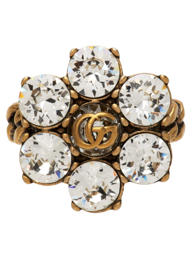 Crystal Double G Ring