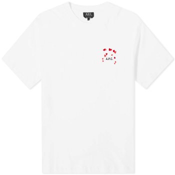 A.P.C. Valentines Logo T-Shirt COEIO-M26374-AAB