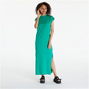 Urban Classics Dresses Ladies Long Extended Shoulder Dress Ferngreen TB6027-12896
