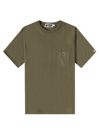 BAPE One Point Pocket T-Shirt Olive Drab 001CSJ301016M-OD