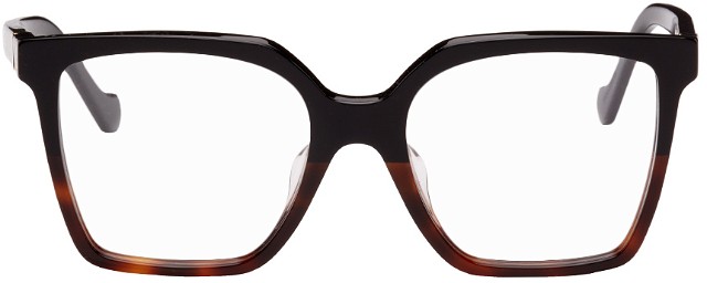 Black Angular Square Glasses