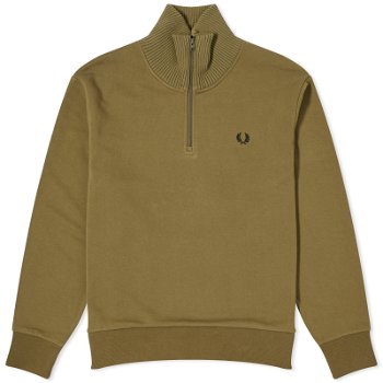 Fred Perry Knitted Trim Zip Neck Sweatshirt M6654-Q55