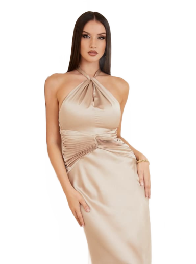 Marciano Satin Long Dress