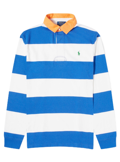 Block Stripe Rugby Polo Shirt