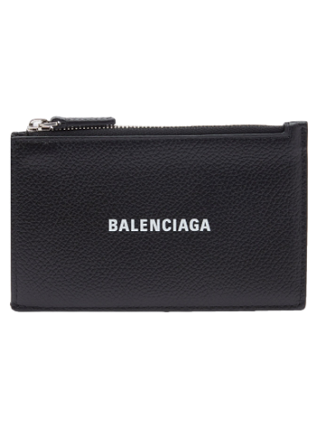 Balenciaga Logo Zip Cardholder Black/White 640535-1IZI3-1090