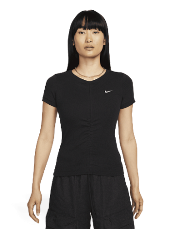 Nike Sportswear Essentials Ribbed Mod Cropped Top FB8276-010