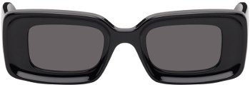 Loewe Black Rectangular Sunglasses LW40101IW4601A 192337118555