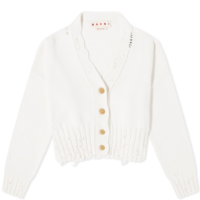 Cropped Cardigan "Lily White"