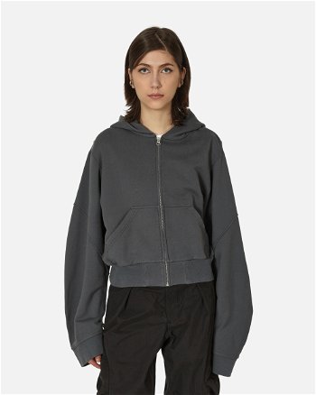Maison Margiela Brushed Jersey Zip-Up Sweatshirt Grey S62HG0025 855