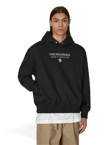 The Salvages Hypnotic Snap Hooded Sweatshirt XSS230633BLK BLACK
