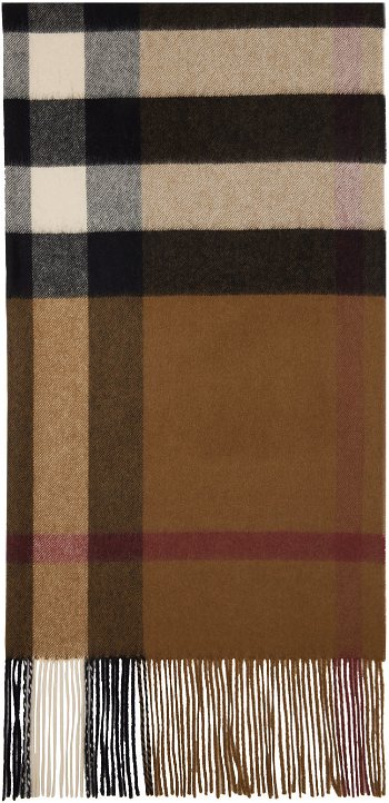 Burberry Oversized Check Scarf Brown 8045336